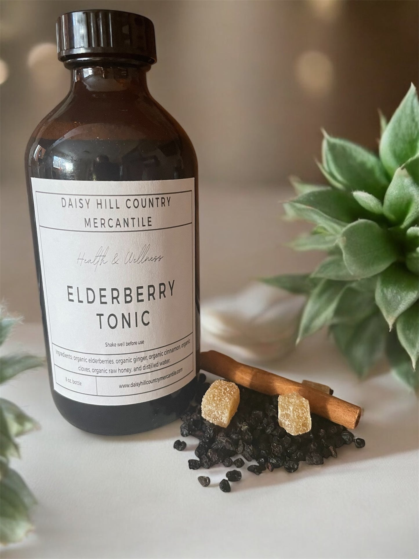 Elderberry Tonic ~ Organic Ingredients