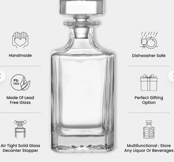 Decanter Whiskey Bourbon – Whiskey Glasses – Army - Box Holder - Gifts for Husband, Boyfriend, Friend - Anniversary Gift - Decanter for Men