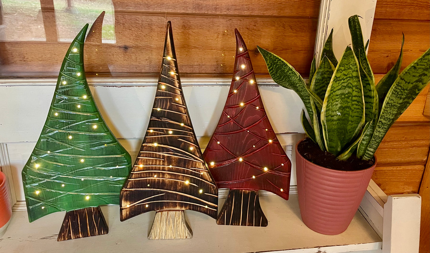 Wooden Tree Home Decor Holiday Tree Trio or Single Year Round Christmas Decor Christmas Home & Living Gift Idea