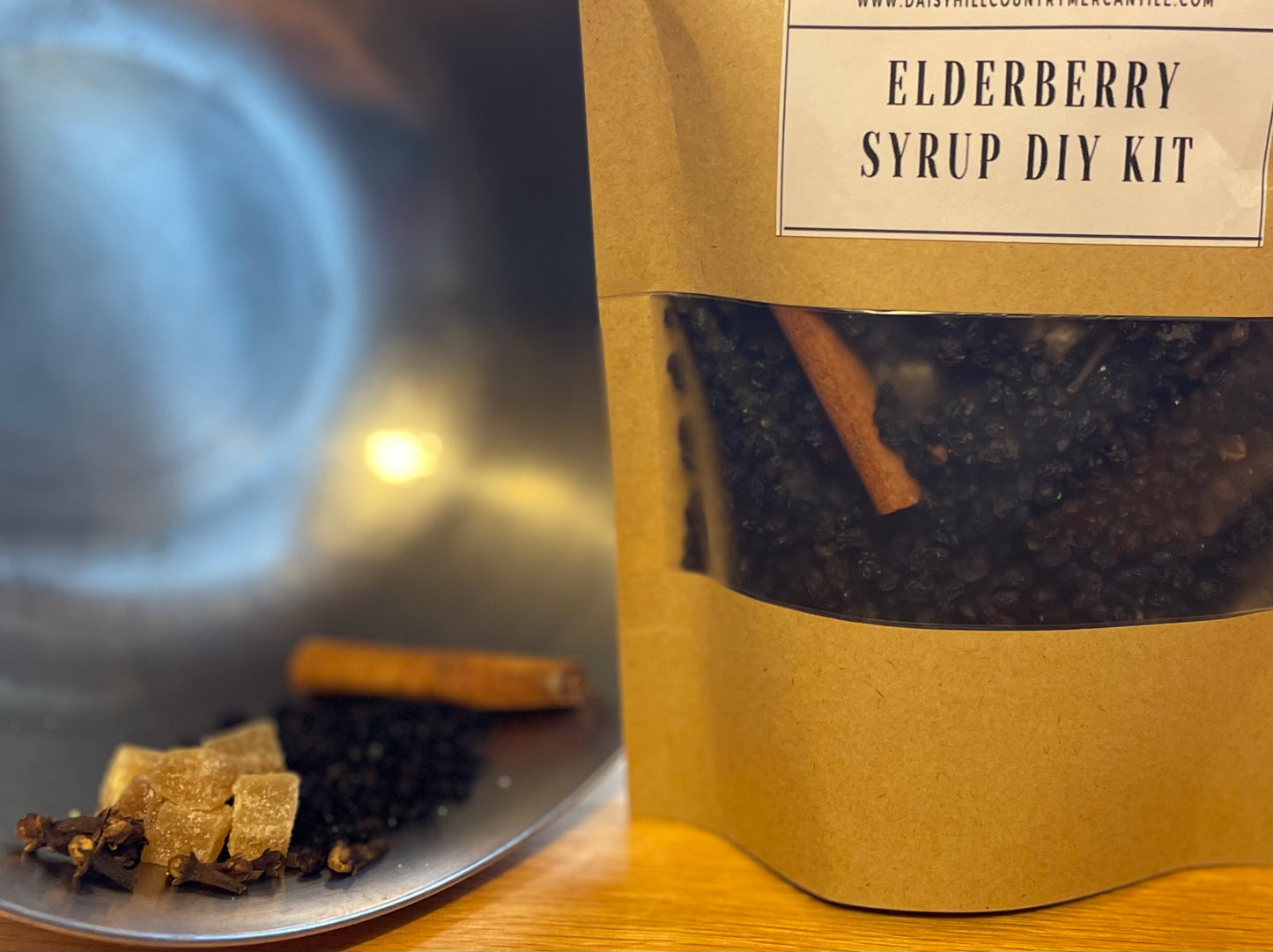 Organic Elderberry Syrup Kit ~ Dried Herbs ~ Earthly Elderberry ~ DIY Elderberry Syrup