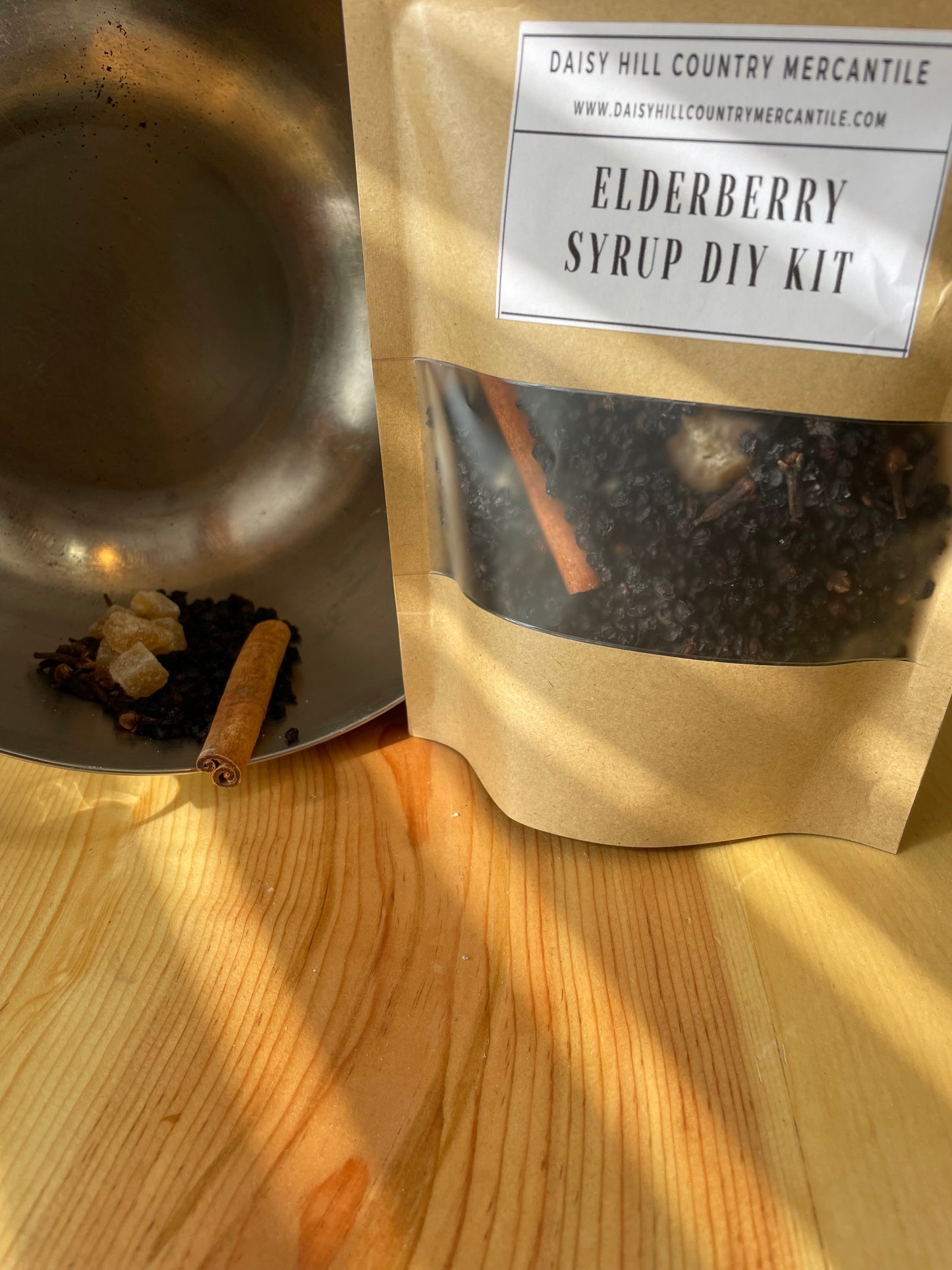 Organic Elderberry Syrup Kit ~ Dried Herbs ~ Earthly Elderberry ~ DIY Elderberry Syrup