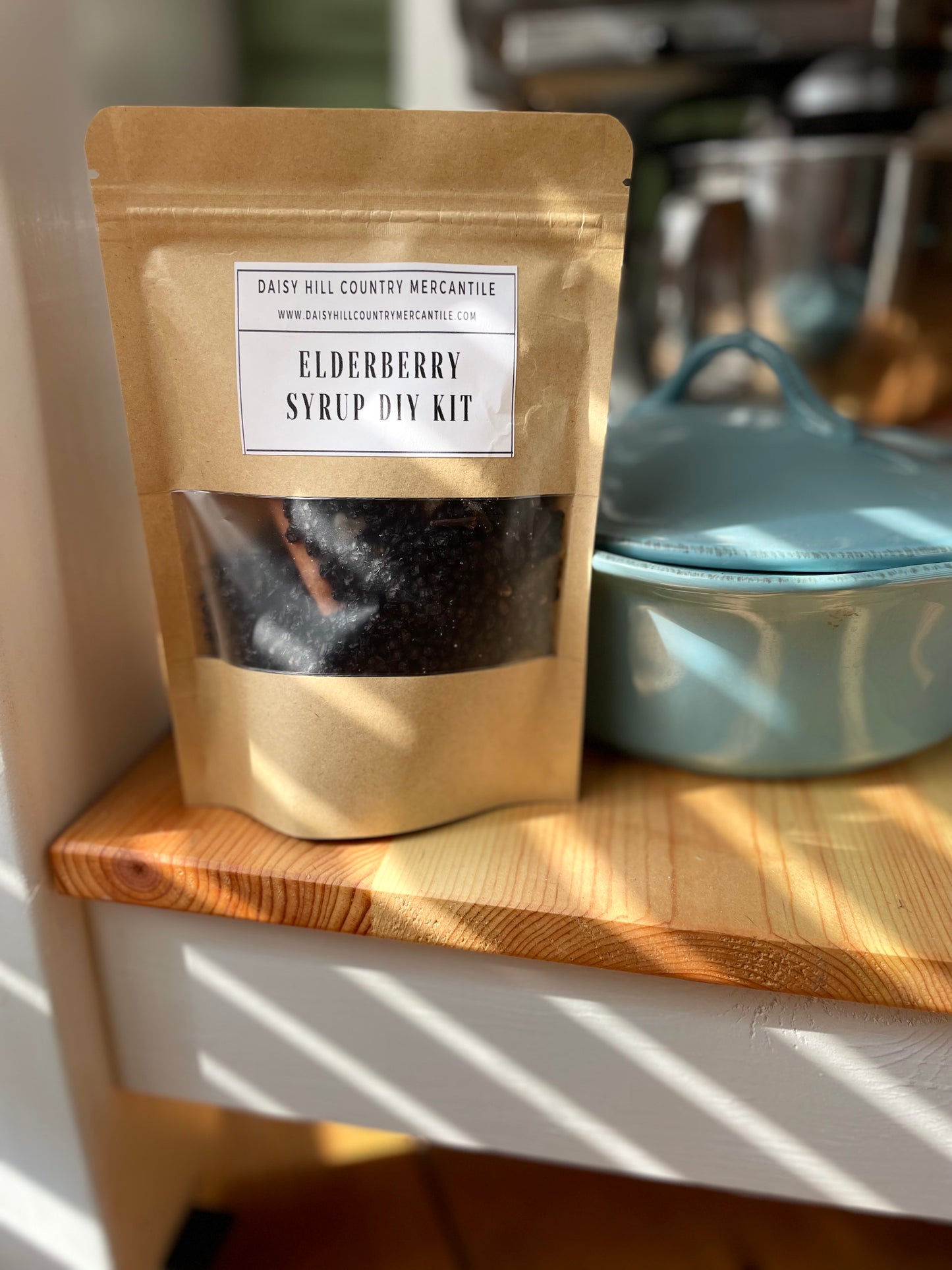 Organic Elderberry Syrup Kit ~ Dried Herbs ~ Earthly Elderberry ~ DIY Elderberry Syrup
