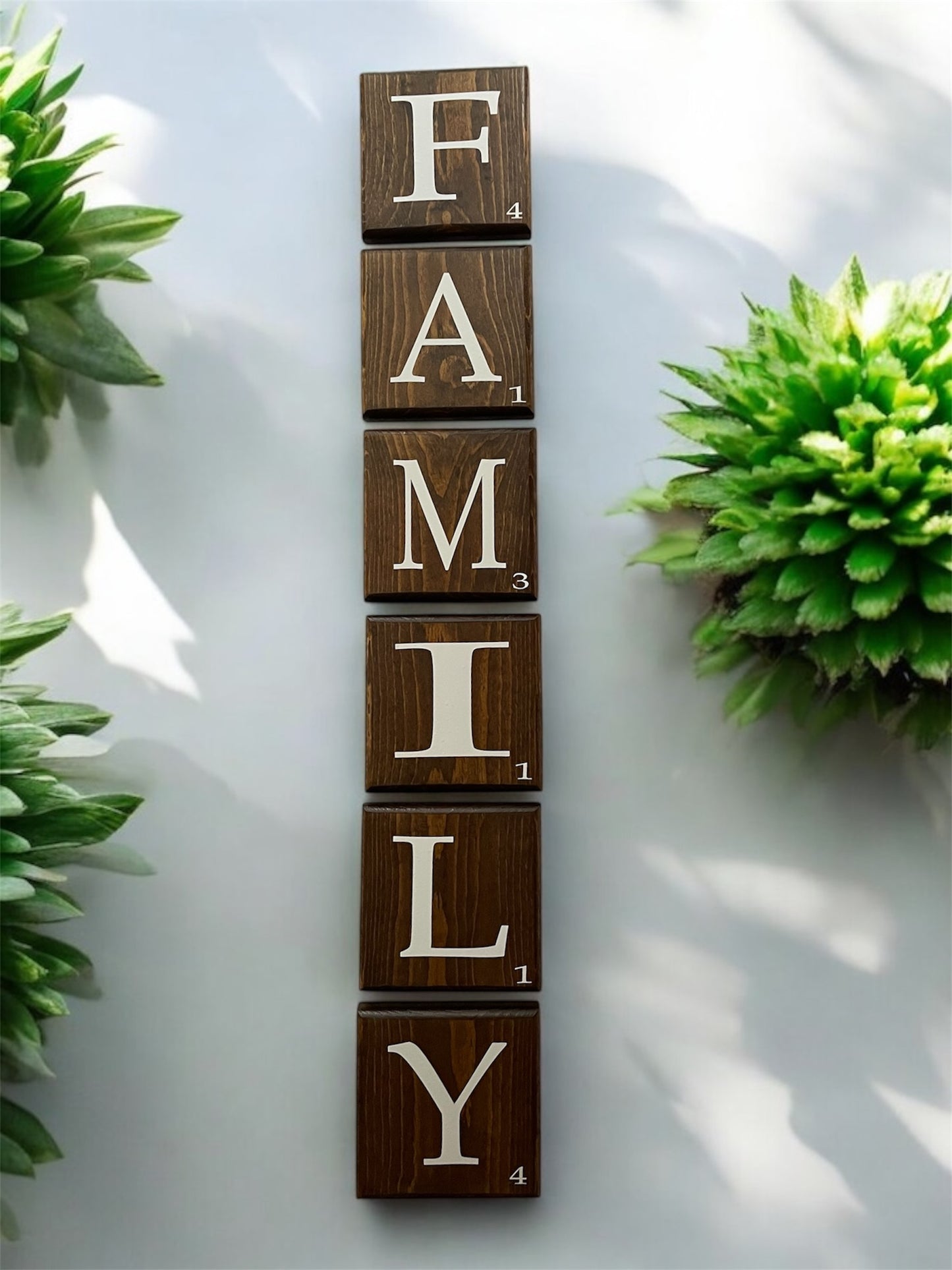 Scrabble Tile Wall Art 5.5" x 5.5" Letters ~ Family Tree ~ This is Us~ Family Scrabble Letters