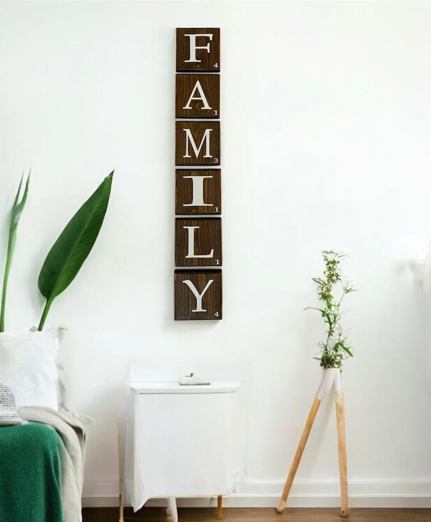 Scrabble Tile Wall Art 5.5" x 5.5" Letters ~ Family Tree ~ This is Us~ Family Scrabble Letters