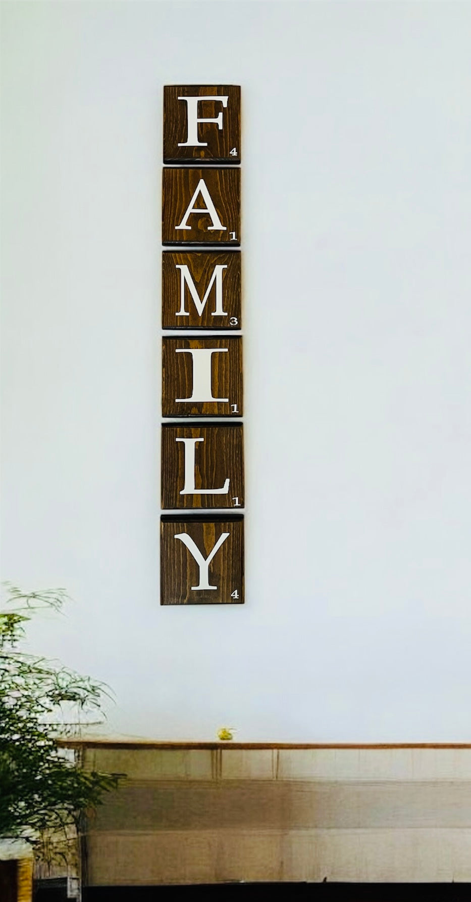 Scrabble Tile Wall Art 5.5" x 5.5" Letters ~ Family Tree ~ This is Us~ Family Scrabble Letters