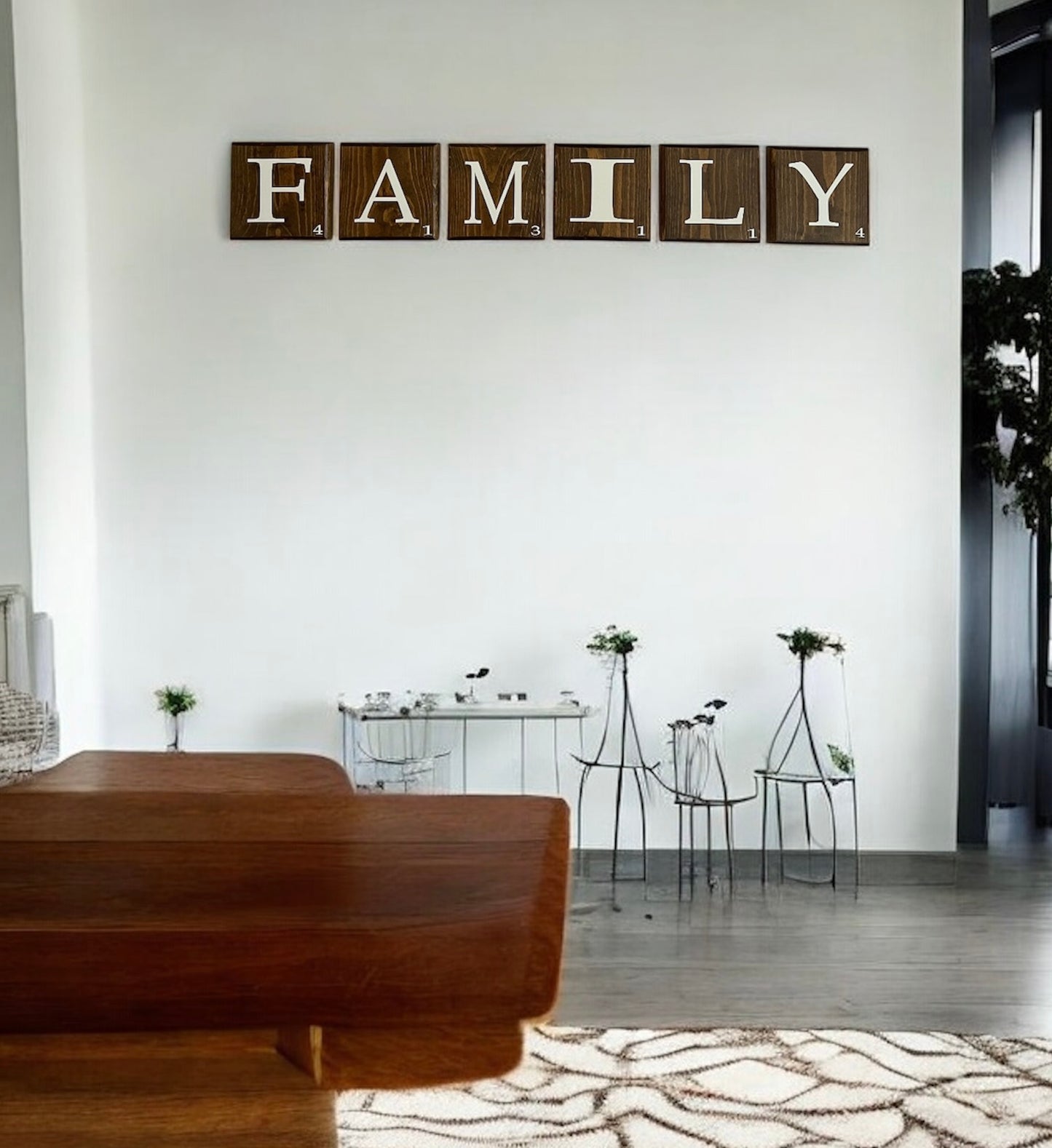 Scrabble Tile Wall Art 5.5" x 5.5" Letters ~ Family Tree ~ This is Us~ Family Scrabble Letters