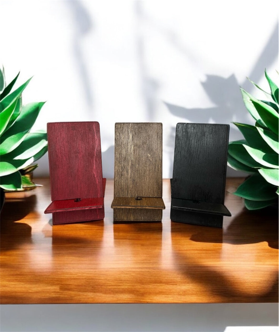 Wood Phone Stand Charger Stand iPhone Holder Desk Phone Holder Docking Station