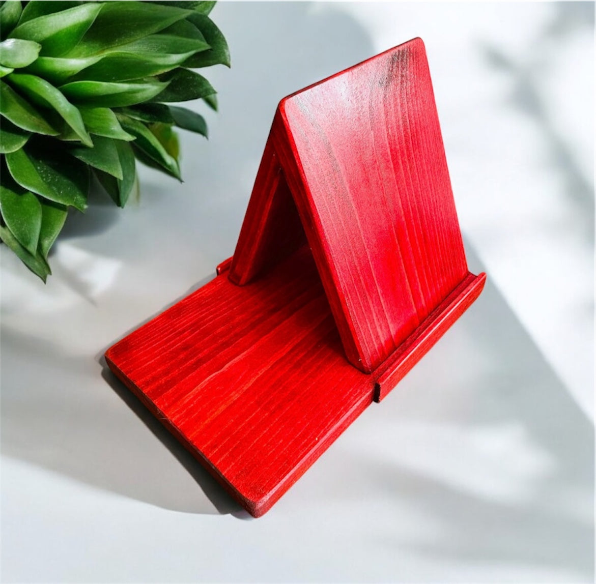 Wood Triangle Book Rest, Book Holder, Book Stand, iPad Stand, E-Reader Stand