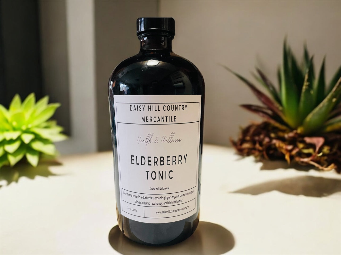 Elderberry Tonic ~ Organic Ingredients