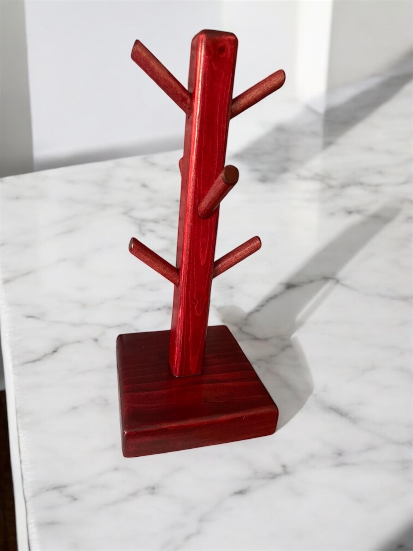 Coffee Cup Holder Stand / Wooden Mug Stand / Tree Cup Holder / Tiered Cup Holder / Coffee Cup Stand Holder