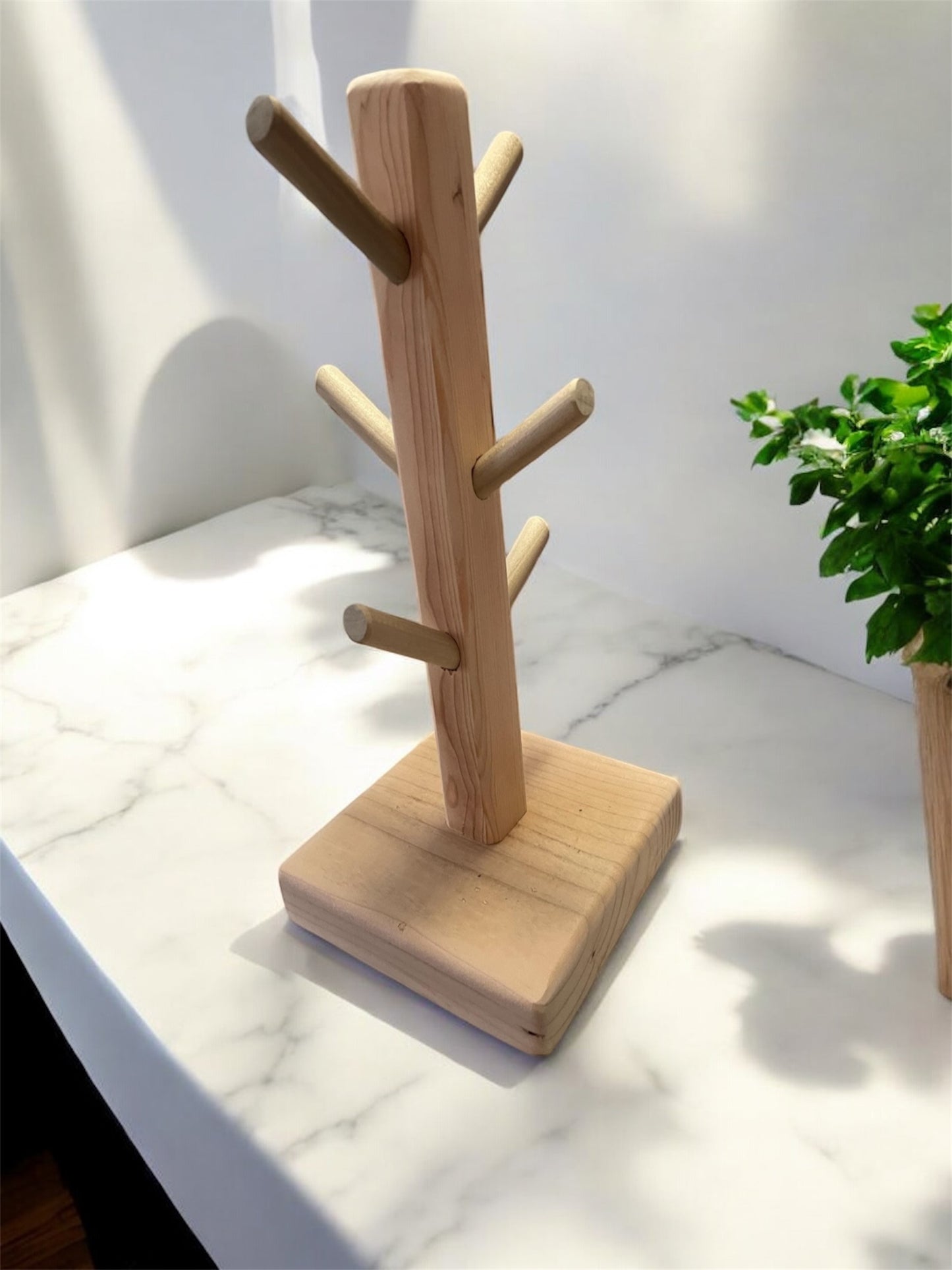 Coffee Cup Holder Stand / Wooden Mug Stand / Tree Cup Holder / Tiered Cup Holder / Coffee Cup Stand Holder