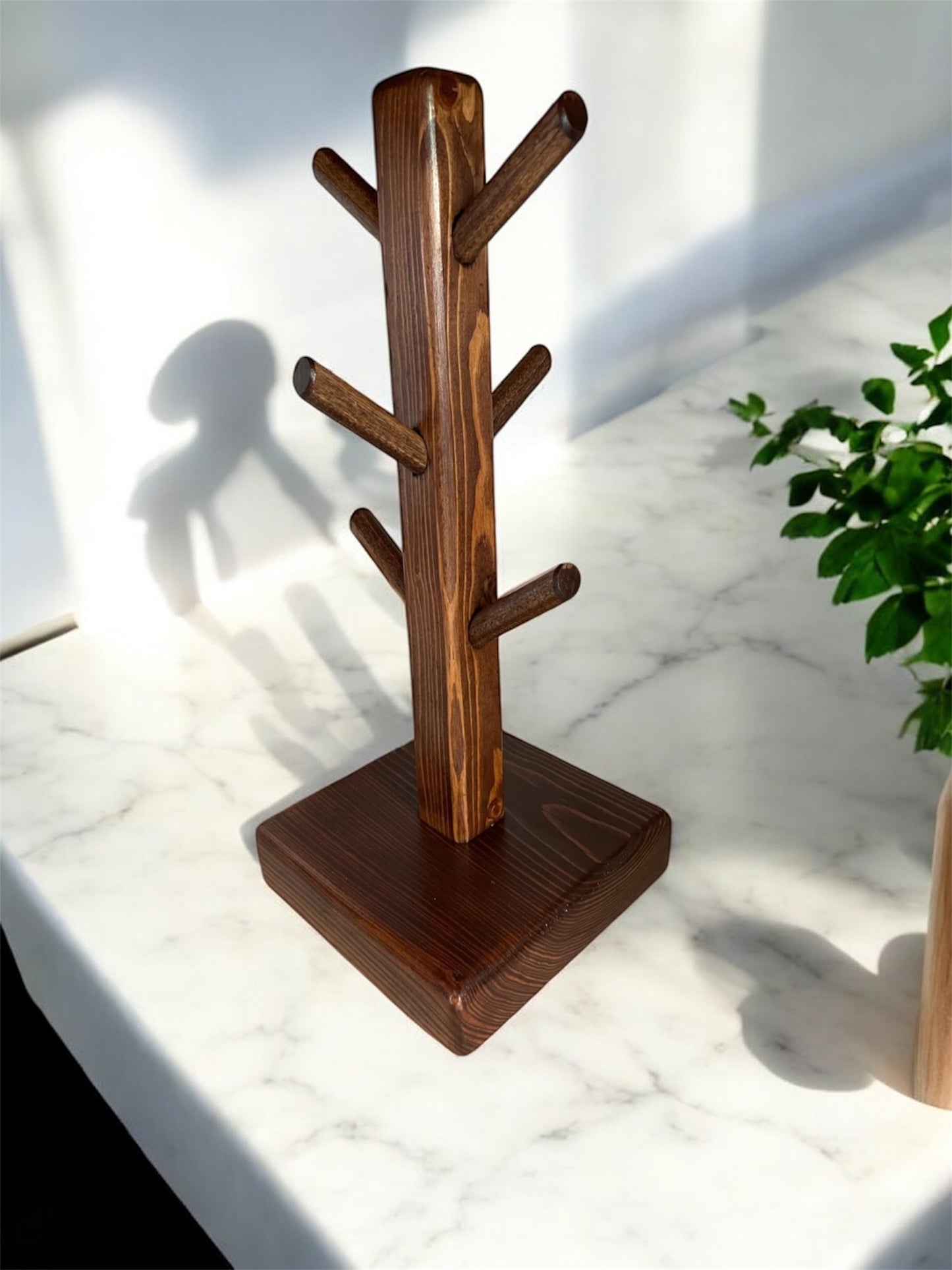 Coffee Cup Holder Stand / Wooden Mug Stand / Tree Cup Holder / Tiered Cup Holder / Coffee Cup Stand Holder