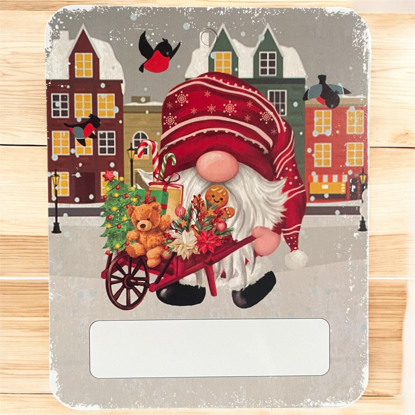 Vintage Christmas Money Holder: Santa, Snowman Gift Card Ornament