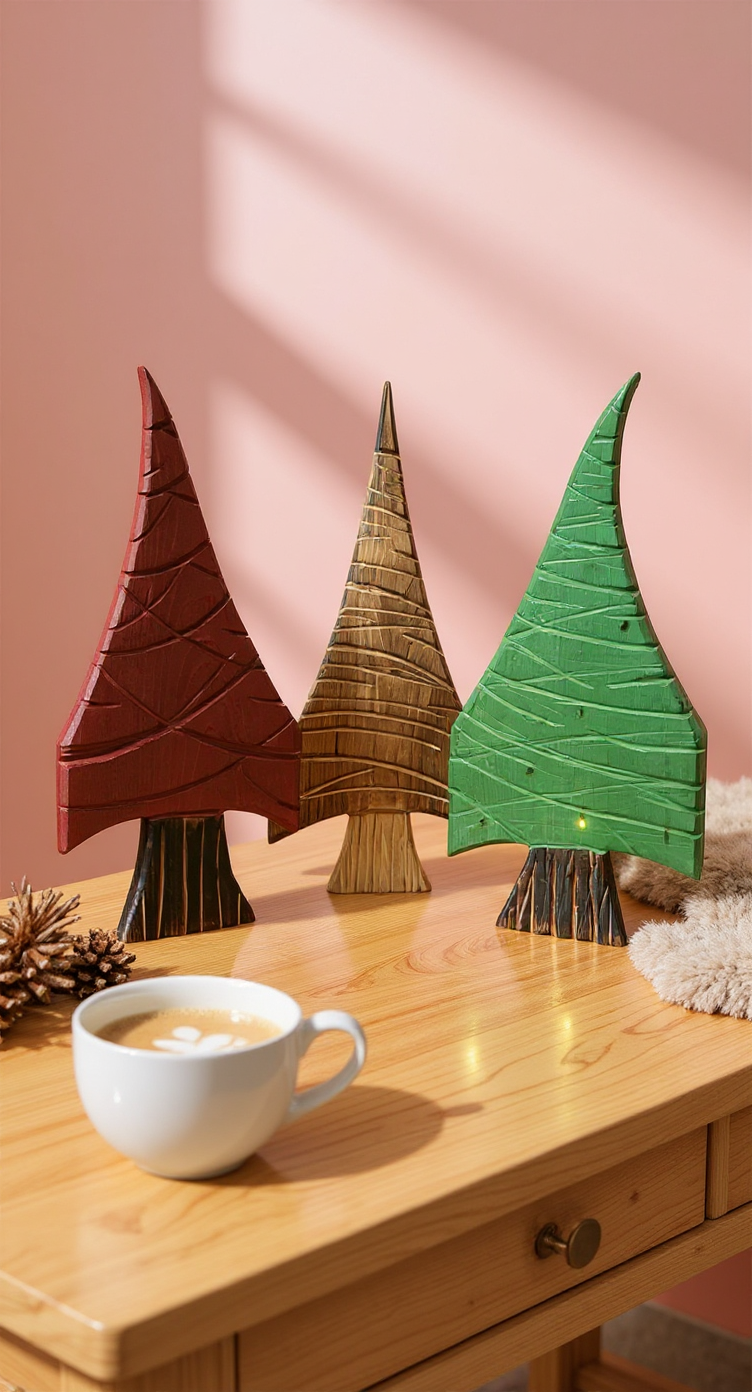 Wooden Tree Home Decor Holiday Tree Trio or Single Year Round Christmas Decor Christmas Home & Living Gift Idea