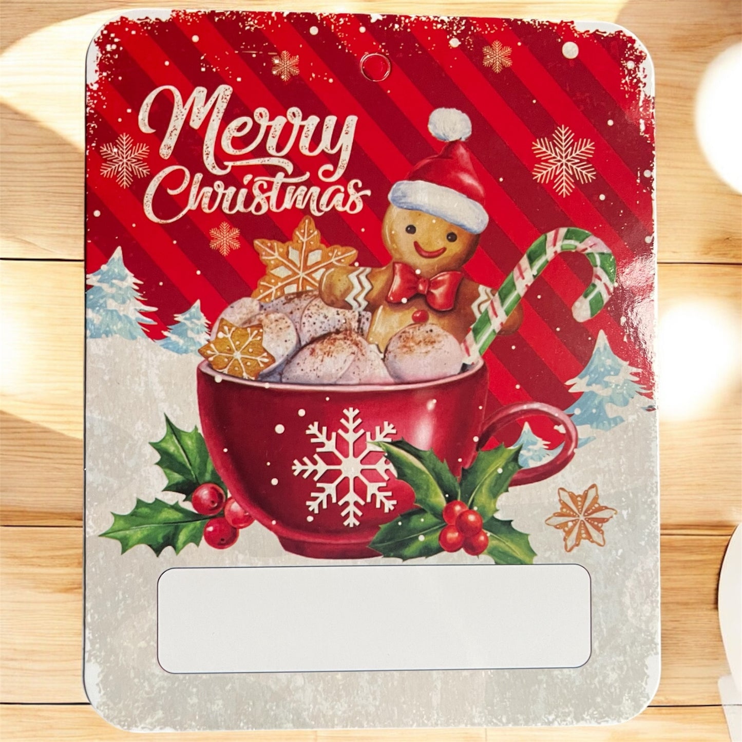 Vintage Christmas Money Holder: Santa, Snowman Gift Card Ornament