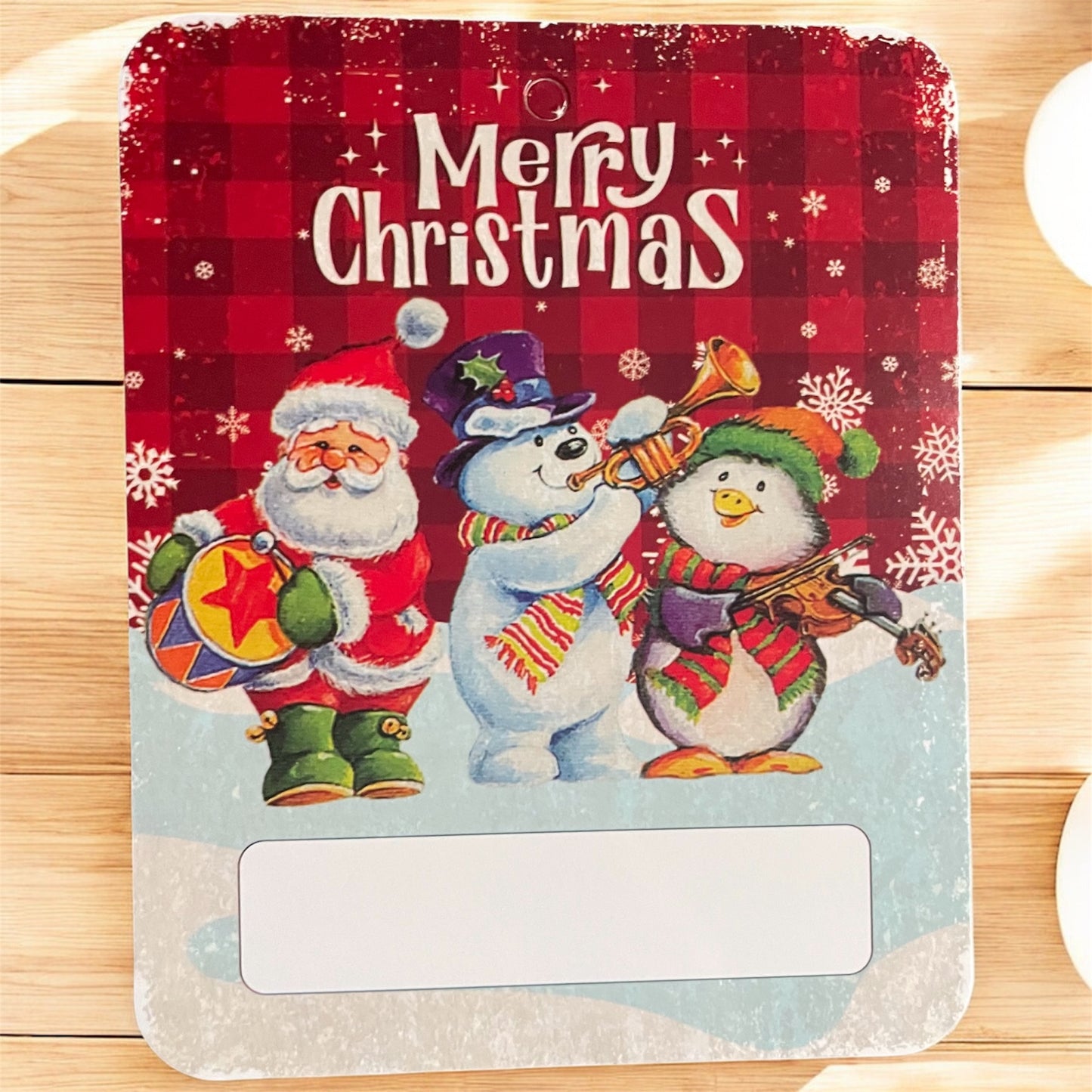 Vintage Christmas Money Holder: Santa, Snowman Gift Card Ornament