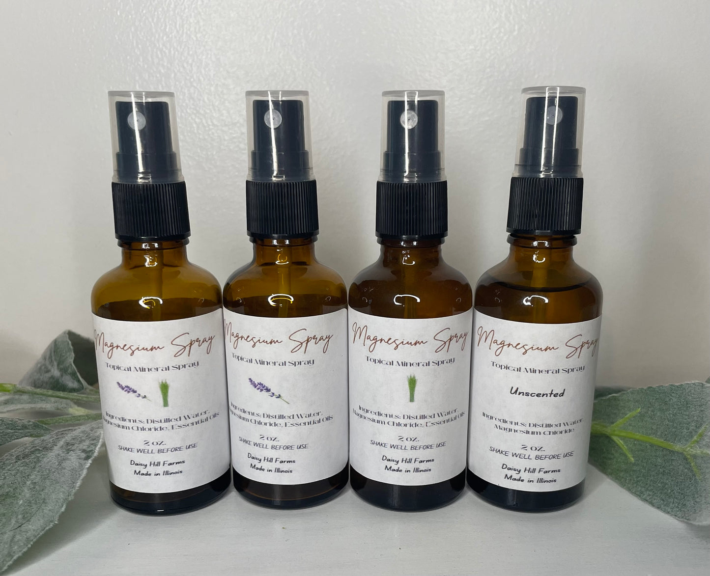 Magnesium Spray ~ with or without Essential Oils, Magnesium Chloride Oil ~Topical Mineral Spray