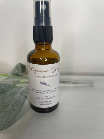 Magnesium Spray ~ with or without Essential Oils, Magnesium Chloride Oil ~Topical Mineral Spray