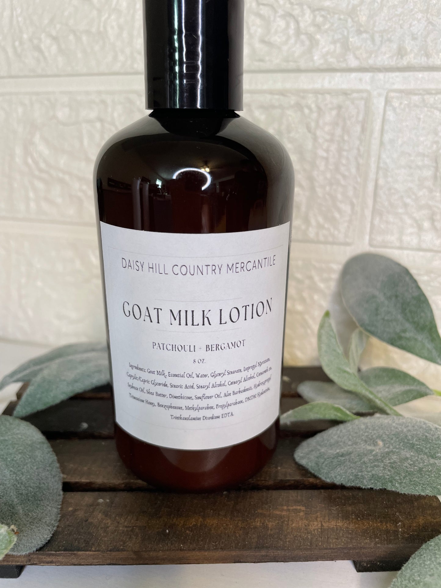 8 oz Handmade Goat Milk Lotion Scented Lotion, Unscented Goats Milk Lotion, Lavender lotion, Body lotion Hand cream Patchouli & Bergamot Lotion