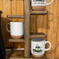 Cup Holder Stand / Wooden Mug Stand / Display Shelf / Tiered Cup Holder / Coffee Cup Stand Holder