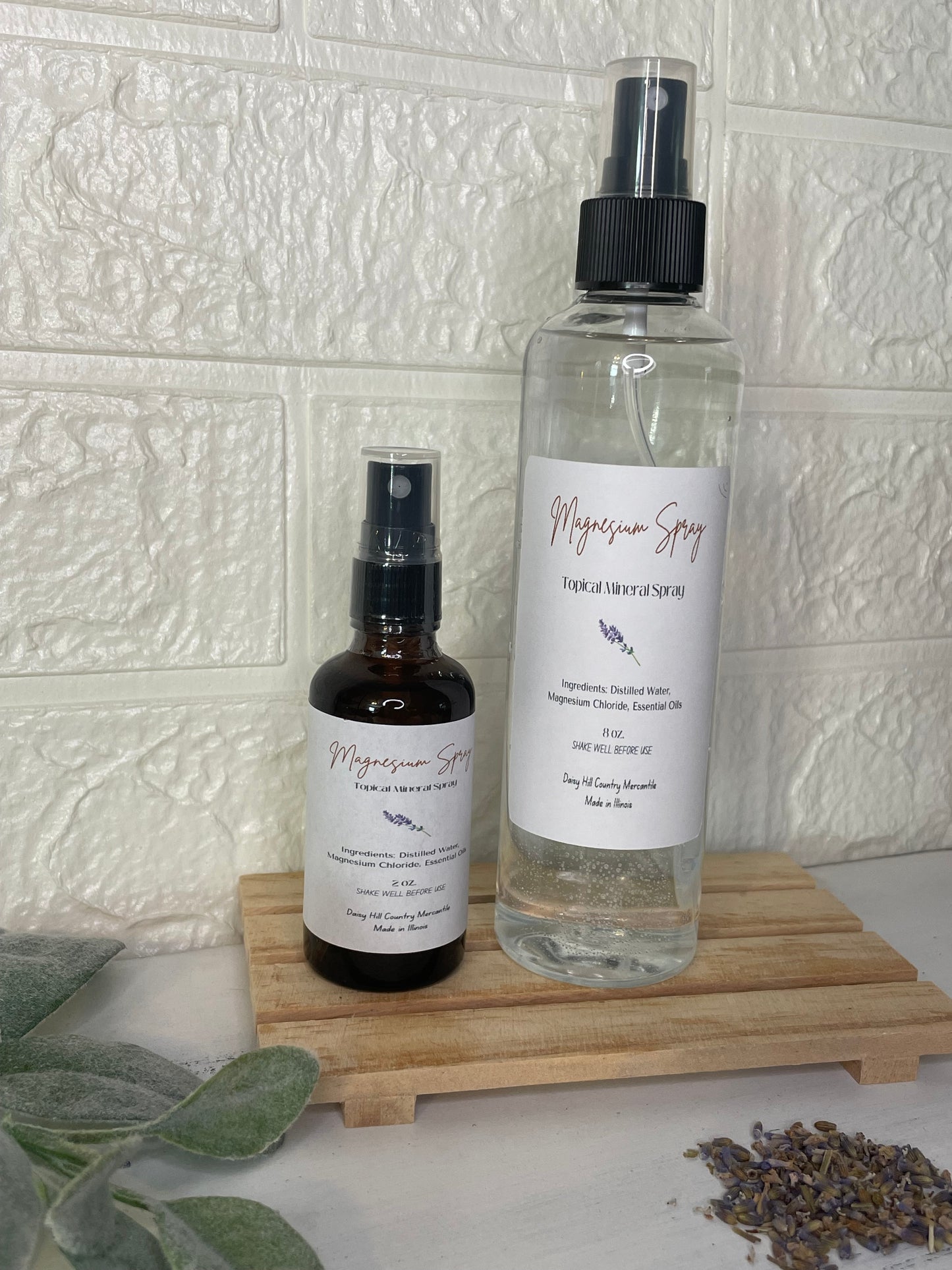 Magnesium Spray ~ with or without Essential Oils, Magnesium Chloride Oil ~Topical Mineral Spray