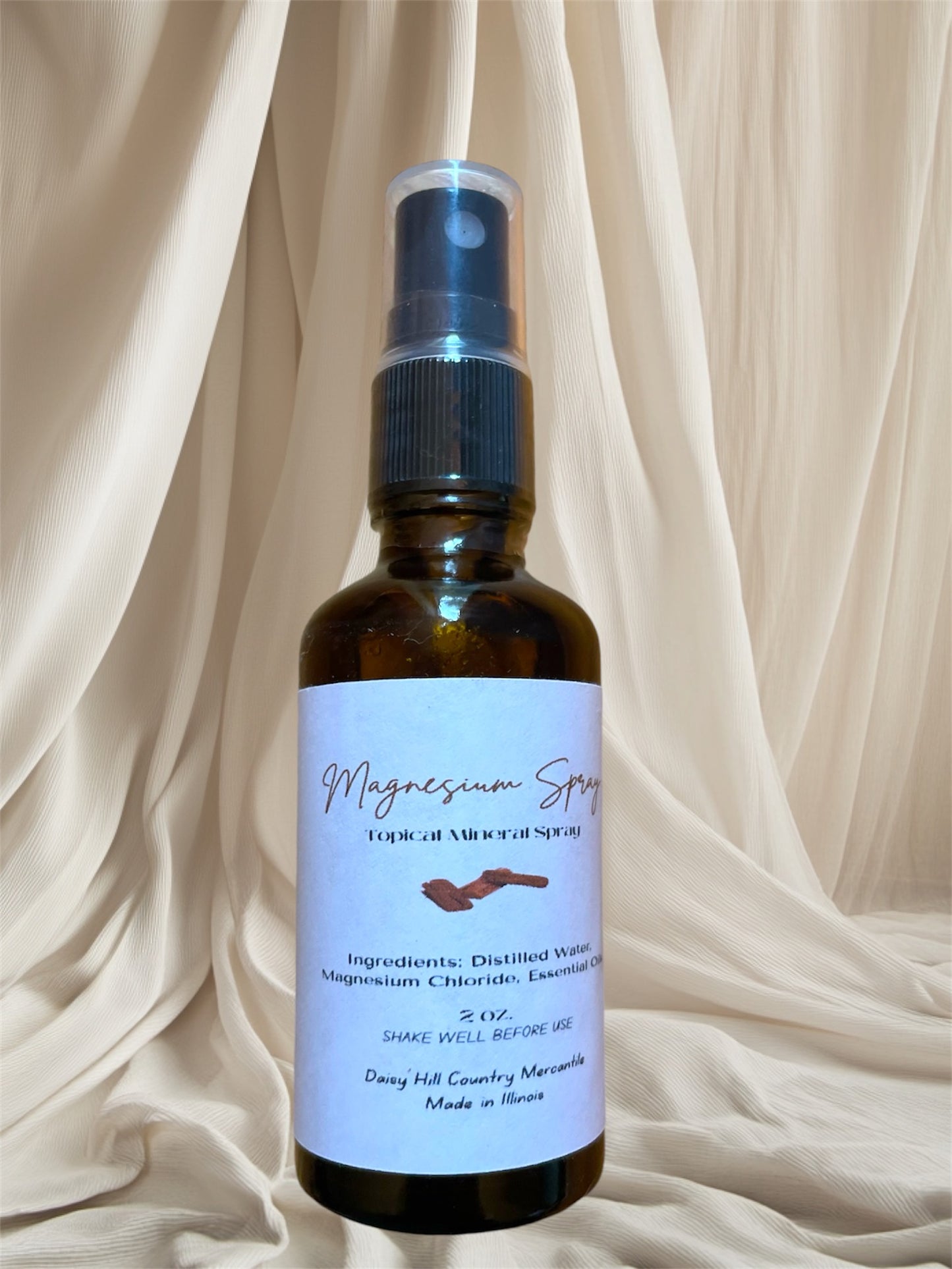 Magnesium Spray ~ with or without Essential Oils, Magnesium Chloride Oil ~Topical Mineral Spray