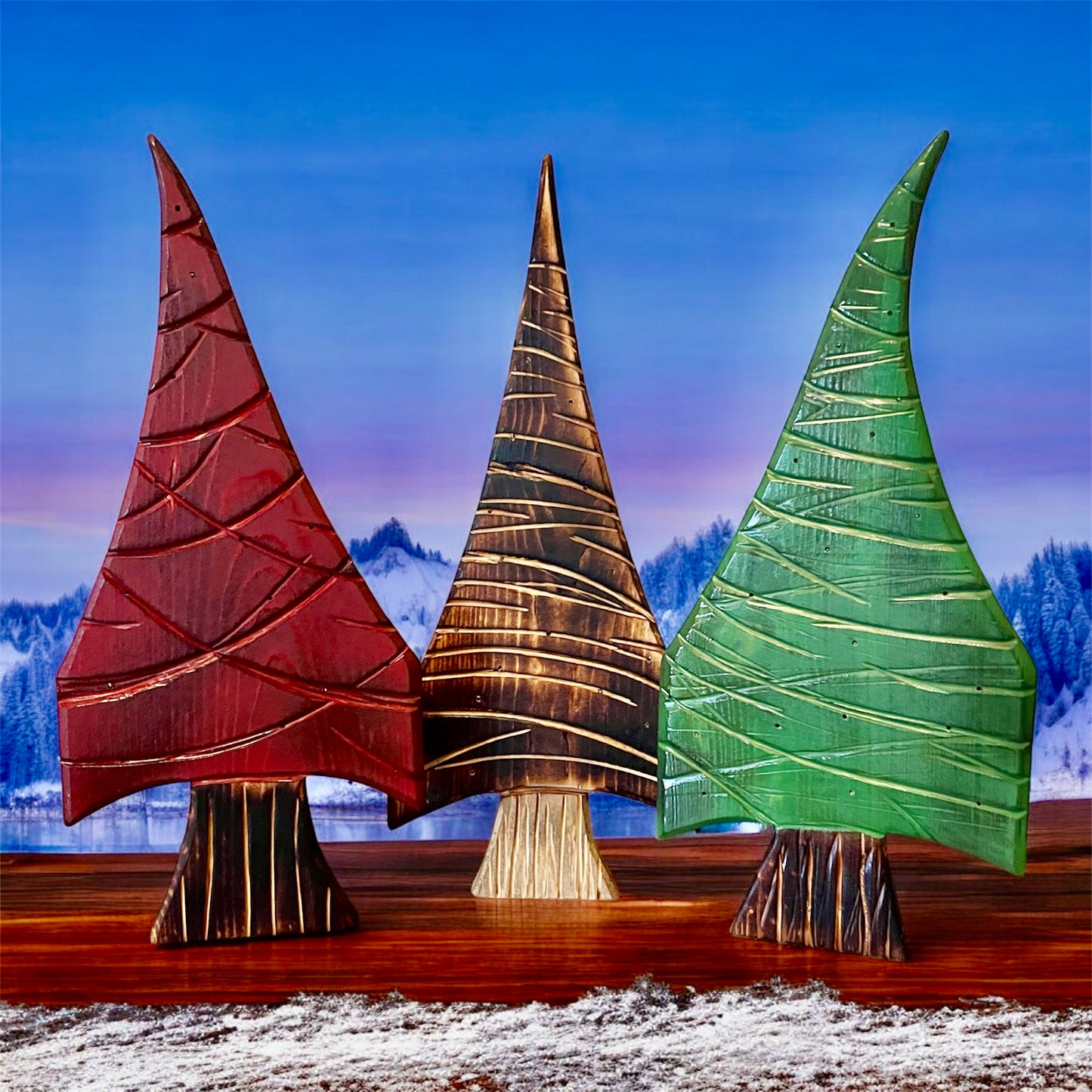 Wooden Tree Home Decor Holiday Tree Trio or Single Year Round Christmas Decor Christmas Home & Living Gift Idea