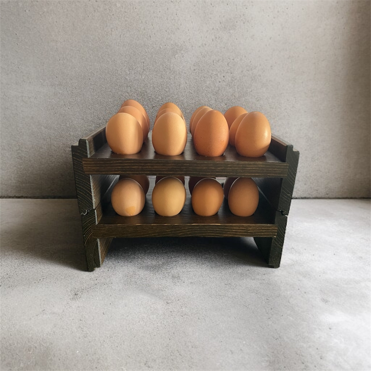 Farmhouse Stackable Wood Egg Holder l Fresh Egg Storage l Wooden Egg Holder l Wooden Egg Rack l Wood Egg Carton l Egg Tray