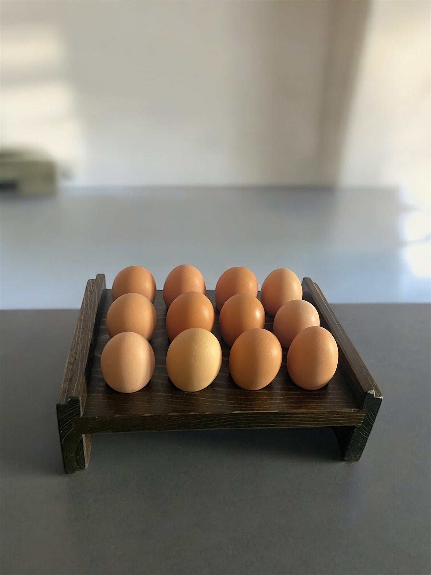 Farmhouse Stackable Wood Egg Holder l Fresh Egg Storage l Wooden Egg Holder l Wooden Egg Rack l Wood Egg Carton l Egg Tray
