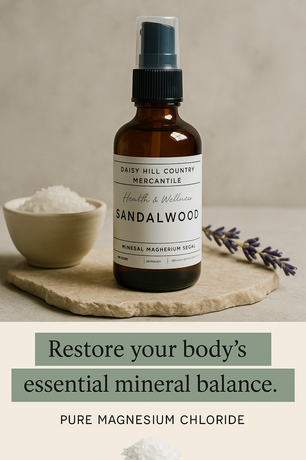 Magnesium Spray ~ with or without Essential Oils, Magnesium Chloride Oil ~Topical Mineral Spray