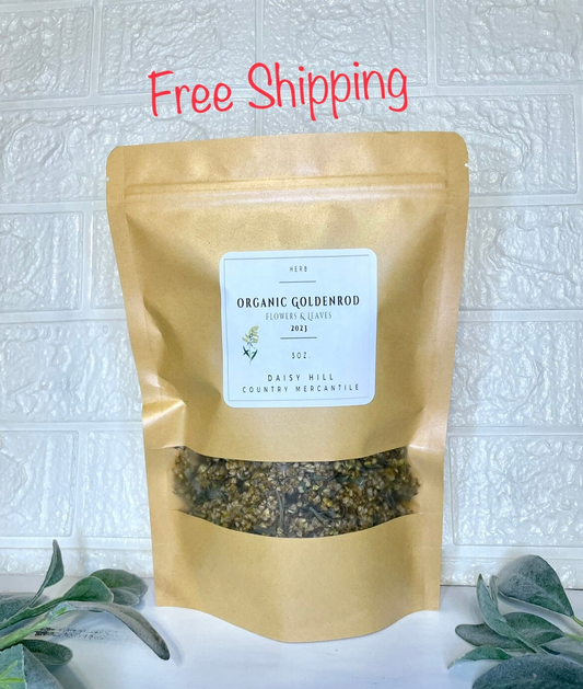 Organic Dried Goldenrod Herb Leaves and Flowers - Teas