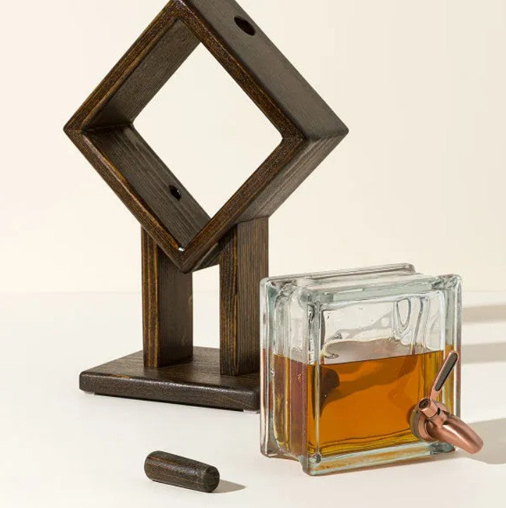 On the Rocks Drink Dispenser Whiskey Bourbon Wine Decanter