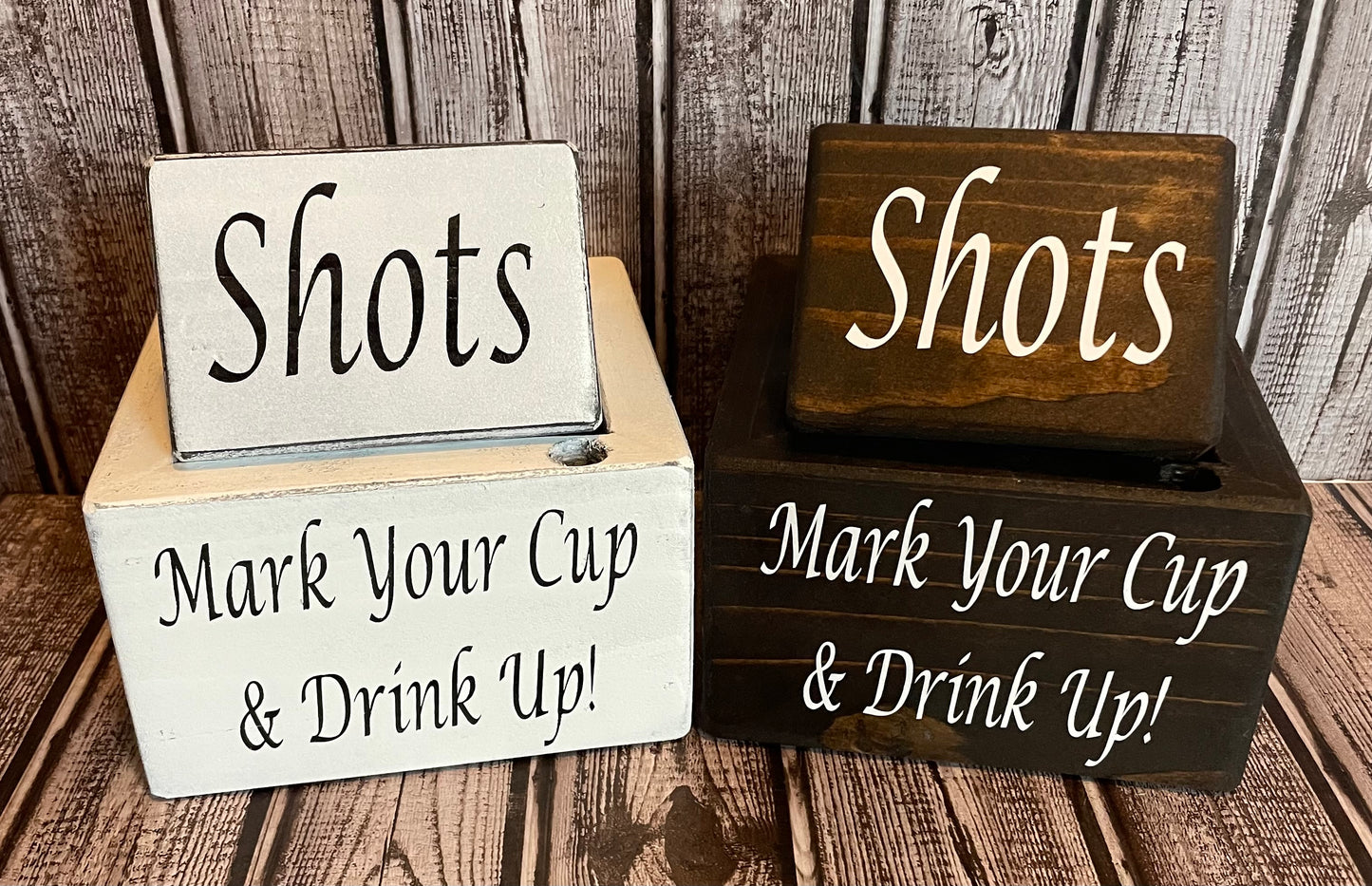 DIY Stackable Combo or Single Blank Cup Holder, Marker Holder, Barware, Wooden Cup holder, Cup Holder, Farmhouse Cup Box