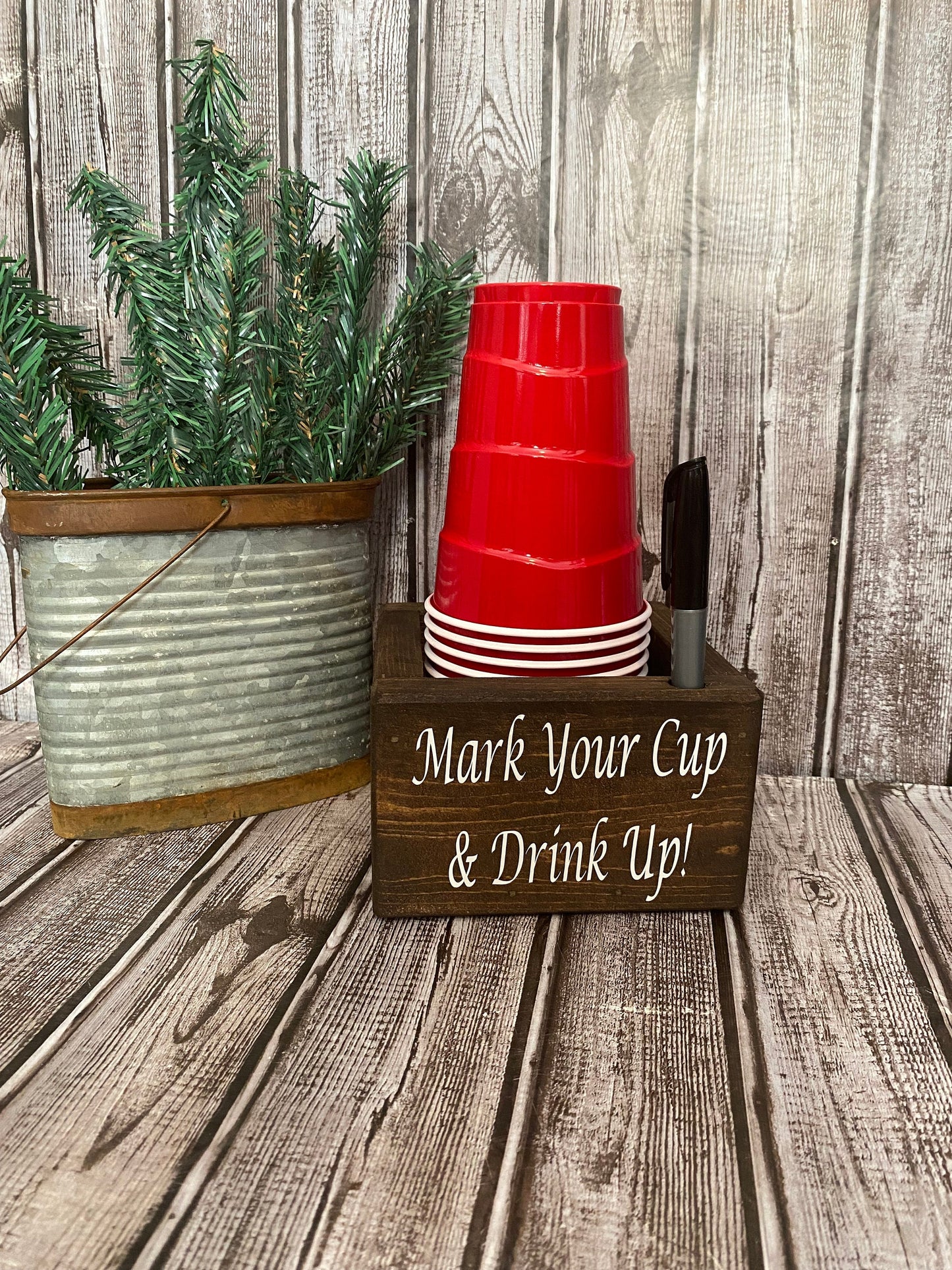 DIY Stackable Combo or Single Blank Cup Holder, Marker Holder, Barware, Wooden Cup holder, Cup Holder, Farmhouse Cup Box